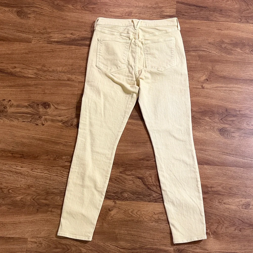 Veronica Beard Women 30/10 Maera High-Waisted Wash Mustard Yellow Skinny Jeans‎